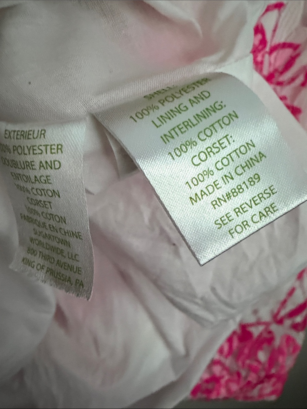 Lilly Pulitzer Sienna corset Strapless Dress 6 Resort White Caliente Pink Lace - Picture 7 of 7